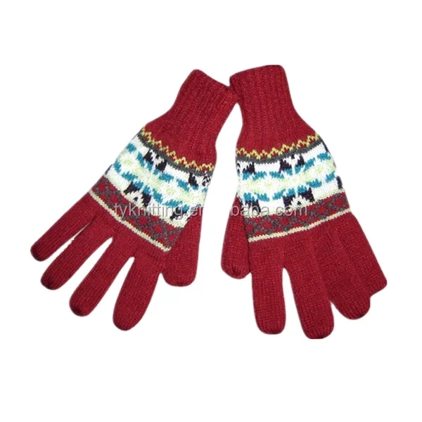 hotsale outlet winter warm knitted mittens