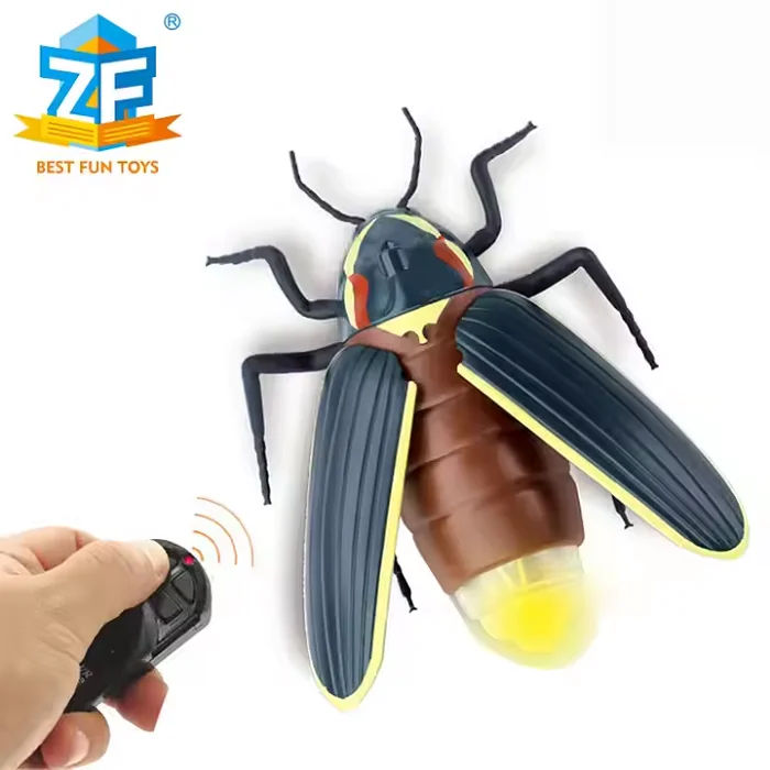 Remote Control Insect Rc Firefly Lighting Simulation Beetle Animal Toy Electric Halloween Prank Toys