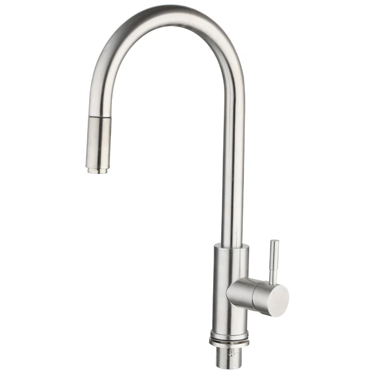 Single Handle Pull Out Kitchen Faucet With Pull Down Out Mixer Kitchen Tap