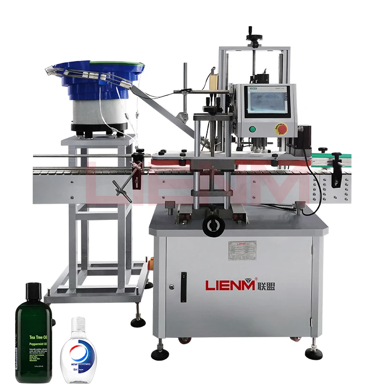Automatic 600 Ml Pet Bottle Capper Machine Milk Bottle Desktop Capping Machine Press On Bottle Capper