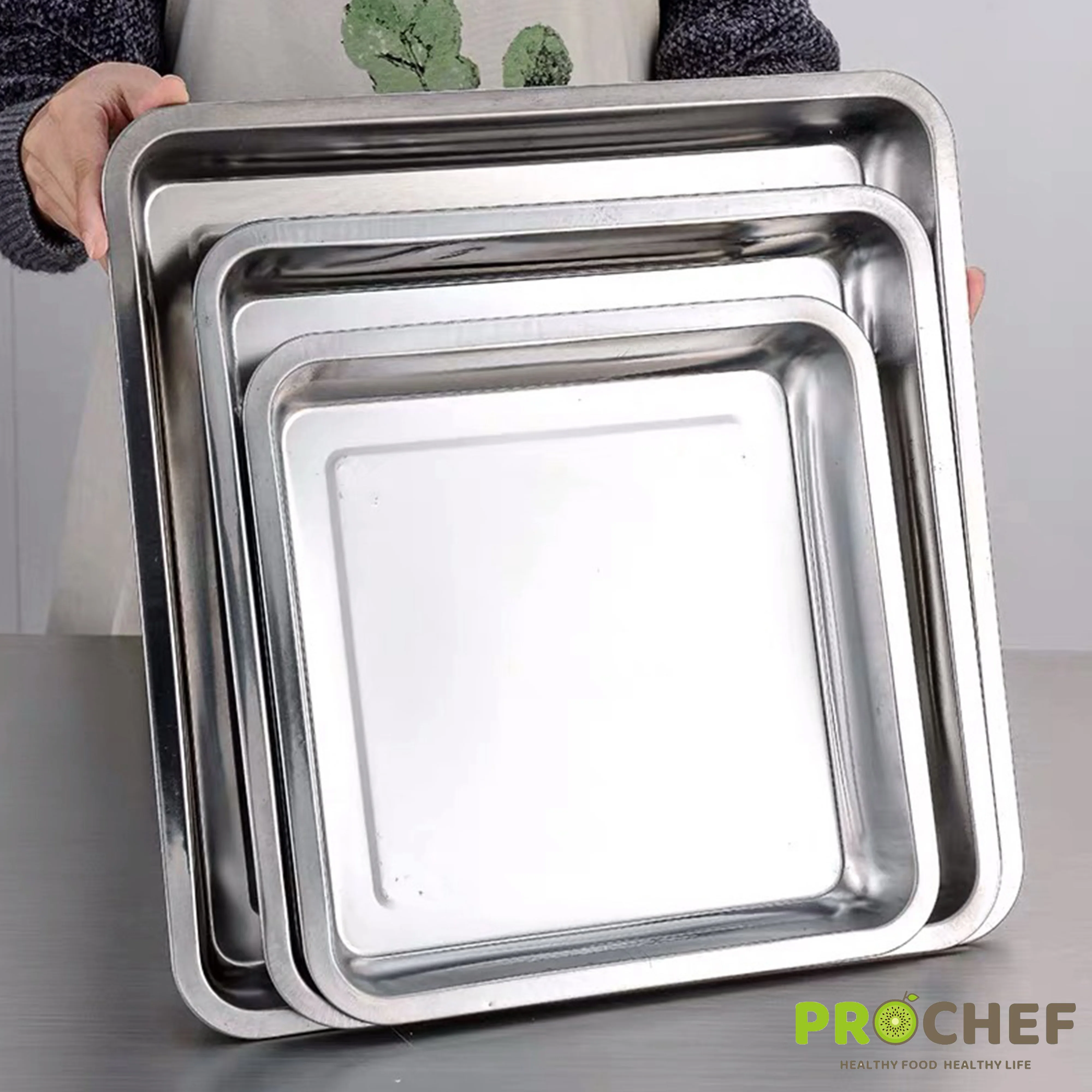 Cheap Large capacity stainless steel pan tray for dehydrator food drying 67*67CM