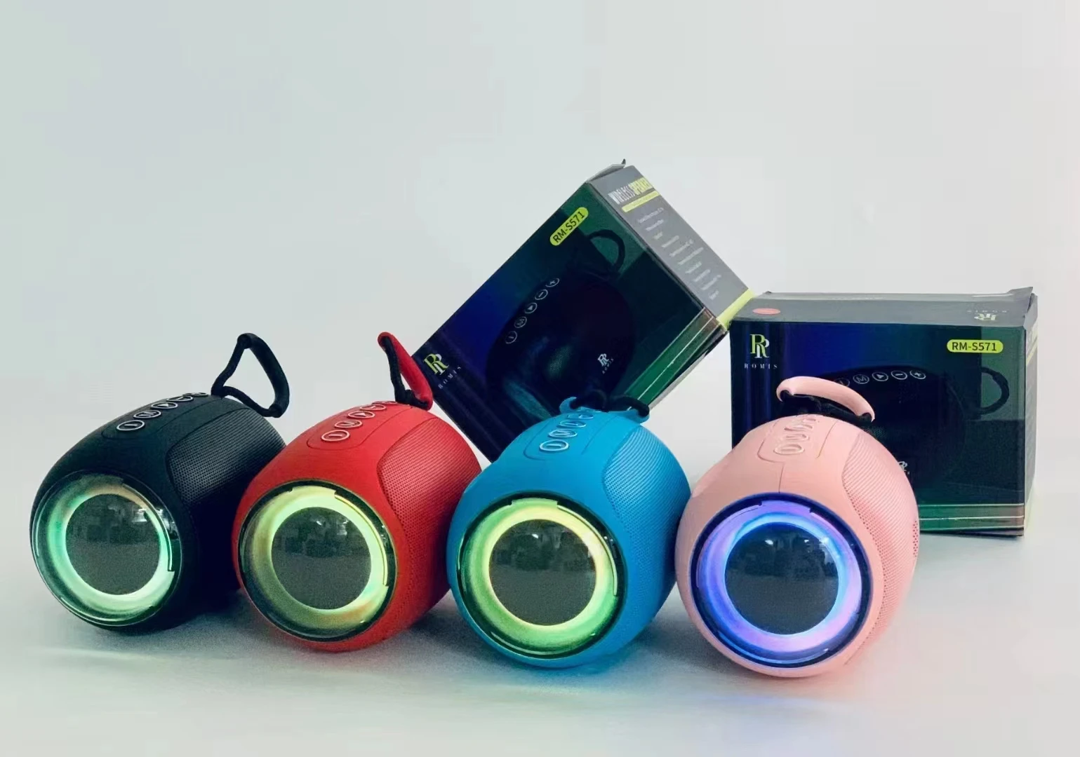 Top Quality Waterproof Outdoor LED light Speaker Portable Subwoofer Mini Party Support Music Wireless Speaker