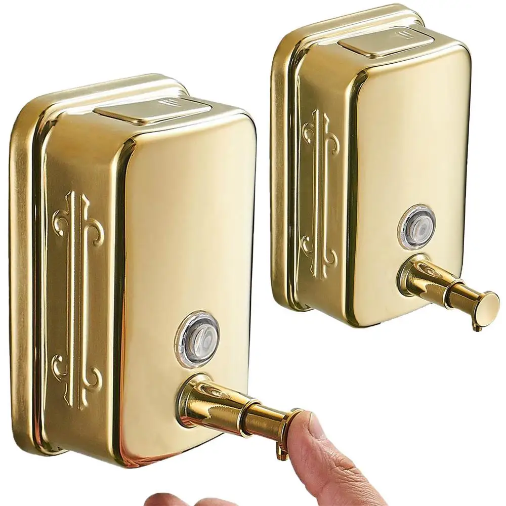 gold soap dispenser  liquid soap dispenser gold stainless steel wall mount soap dispenser