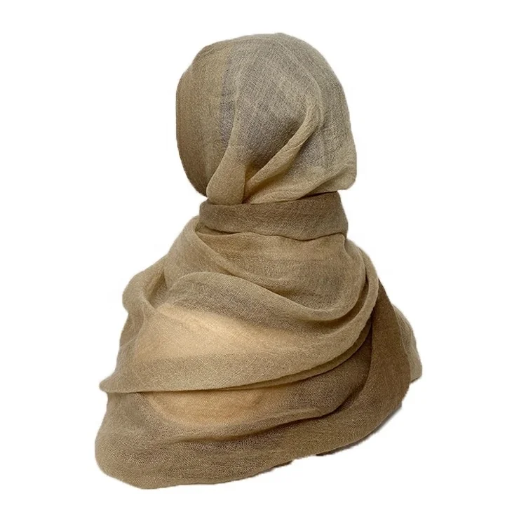 W0009 Wholesale Cheap Linen Cottons Head Scarves Candy Color Hijab 90*180cm Latest Crinkle Women Light weight Cotton Hijab Scarf