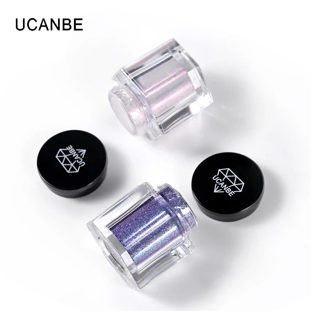UCANBE Brand Chameleon Eyeshadow Powder Makeup Set Shimmer Glitter Pigment Eyes Shadow Loose Powder Waterproof Nude Eye Cosmetic