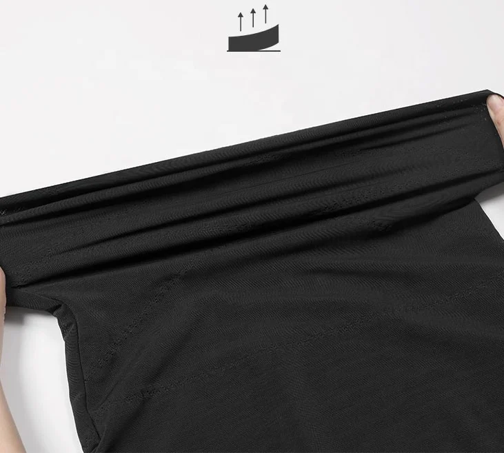 Mens Slimming Body Shaper Shirts Abs Abdomen Compression Shapewear T-Shirt