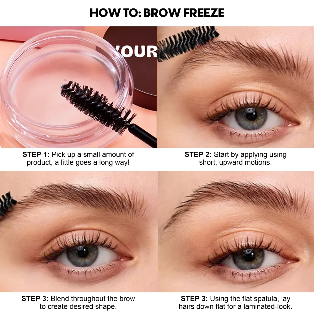 Natural Herbal Long Lasting Waterproof Brow Enhancer Mascara Gel Private Label Cruelty-Free Eyebrow Styling Soap Wax Eye Makeup