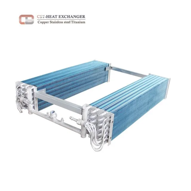 Split evaporator coils for bus air conditioner