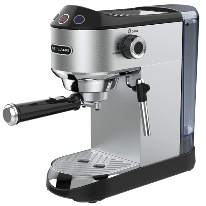4 in 1 modern stainless steel coffee machine automatic cappuccino espresso coffee maker for business
