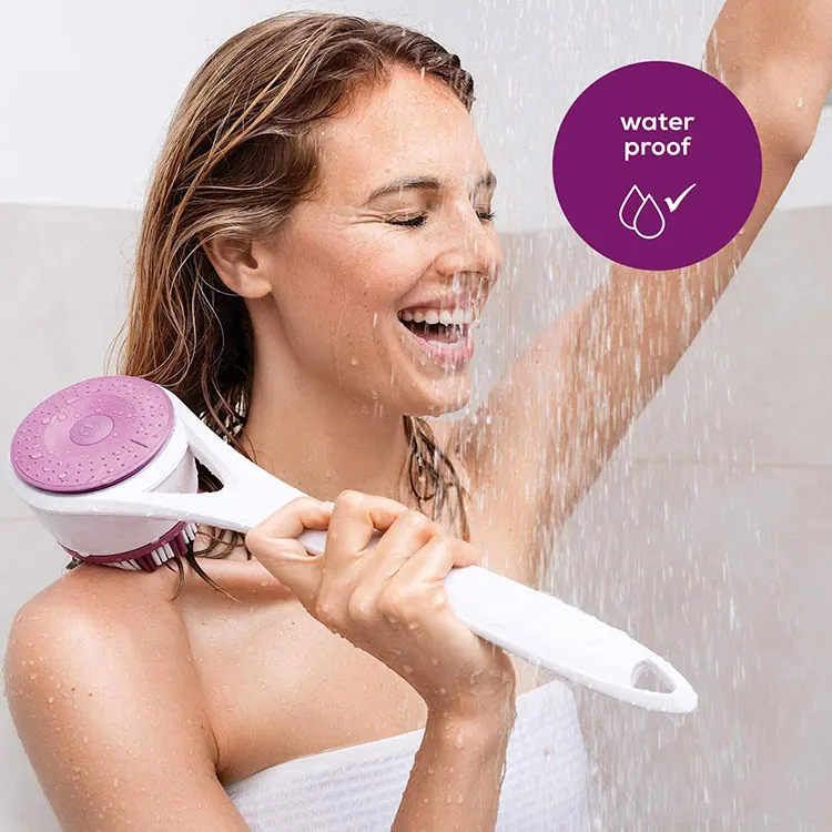 
Plastic handle shower brush silicone dispense multi-function smoothing hair brush household 