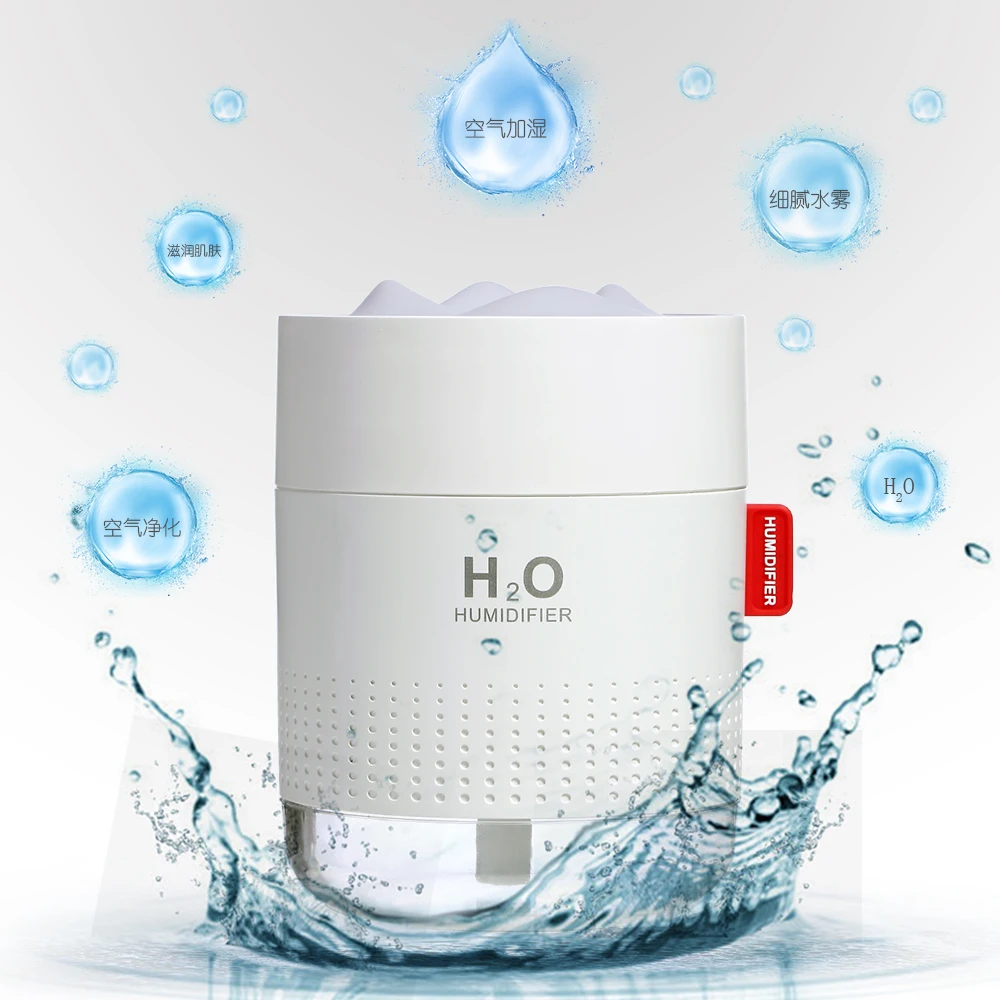 High Quality 2021 New 500Ml Mini Portable Wireless Cool Mist Nebulizer Car Usb Ultrasonic Air Humidifiers