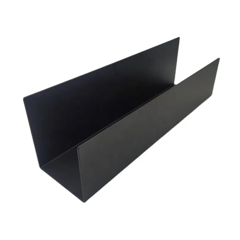 Modern Black Wall-Mounted Bathroom Shelf No-Drill Invisible Shower Shelf Organizer with Dual-Tier Storage for Corner Use