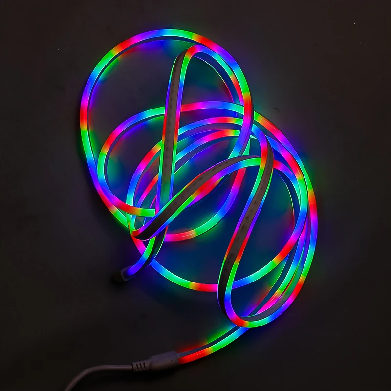 Addressable pixel RGB LED Neon rope Light with chasing effet for Outdoor Project using