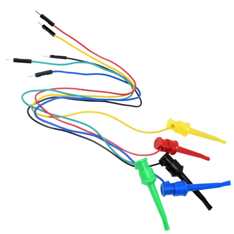 Тестовый мини-захват, соединительные провода с крючком к штекеру-26 AWG, связывающая стойка к макетной плате без пайки, джамперные выводы