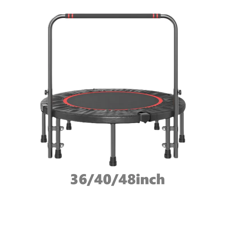 Indoor Mini Fitness Trampoline with Adjustable Handle Exercise Trampoline for Adults Foldable mini kids trampoline