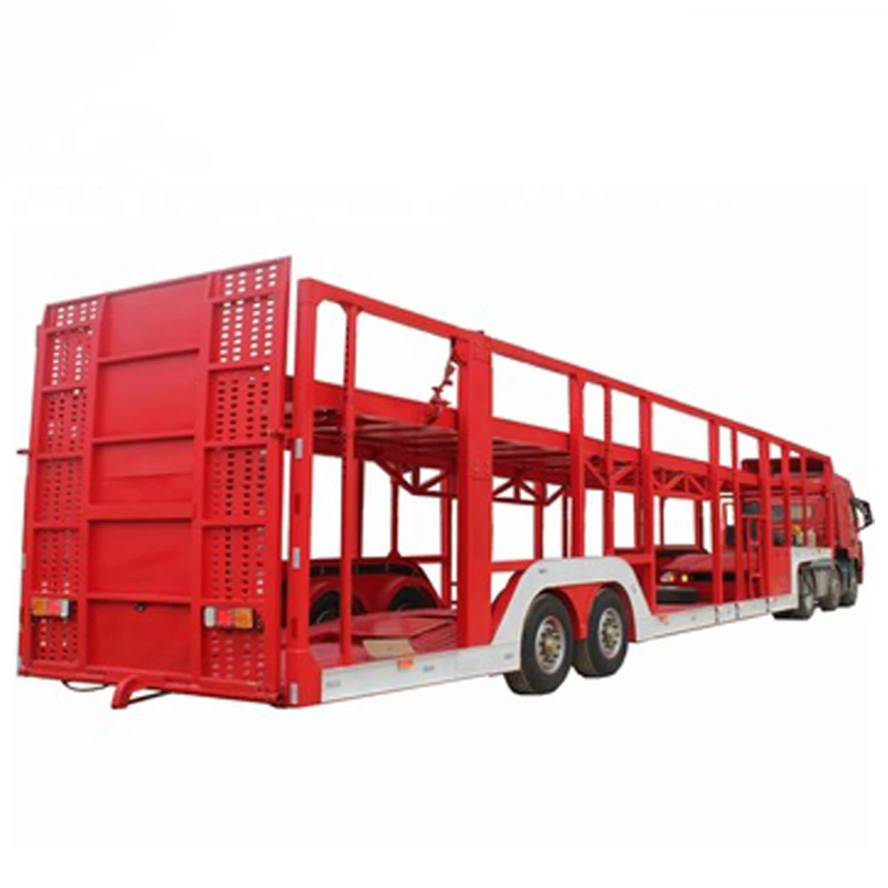 
Manufacturer 2/3 axles 6-8 cars transport car carrier trailer car carrier trailer self loading for sale 