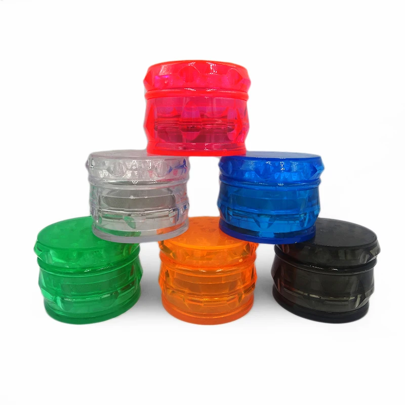 Custom Layers Grinder Smoking Pipe Rolling Tray Plastic Heavy Duty Herb Grinder Tobacco Big Mini Herb Spice Grinder