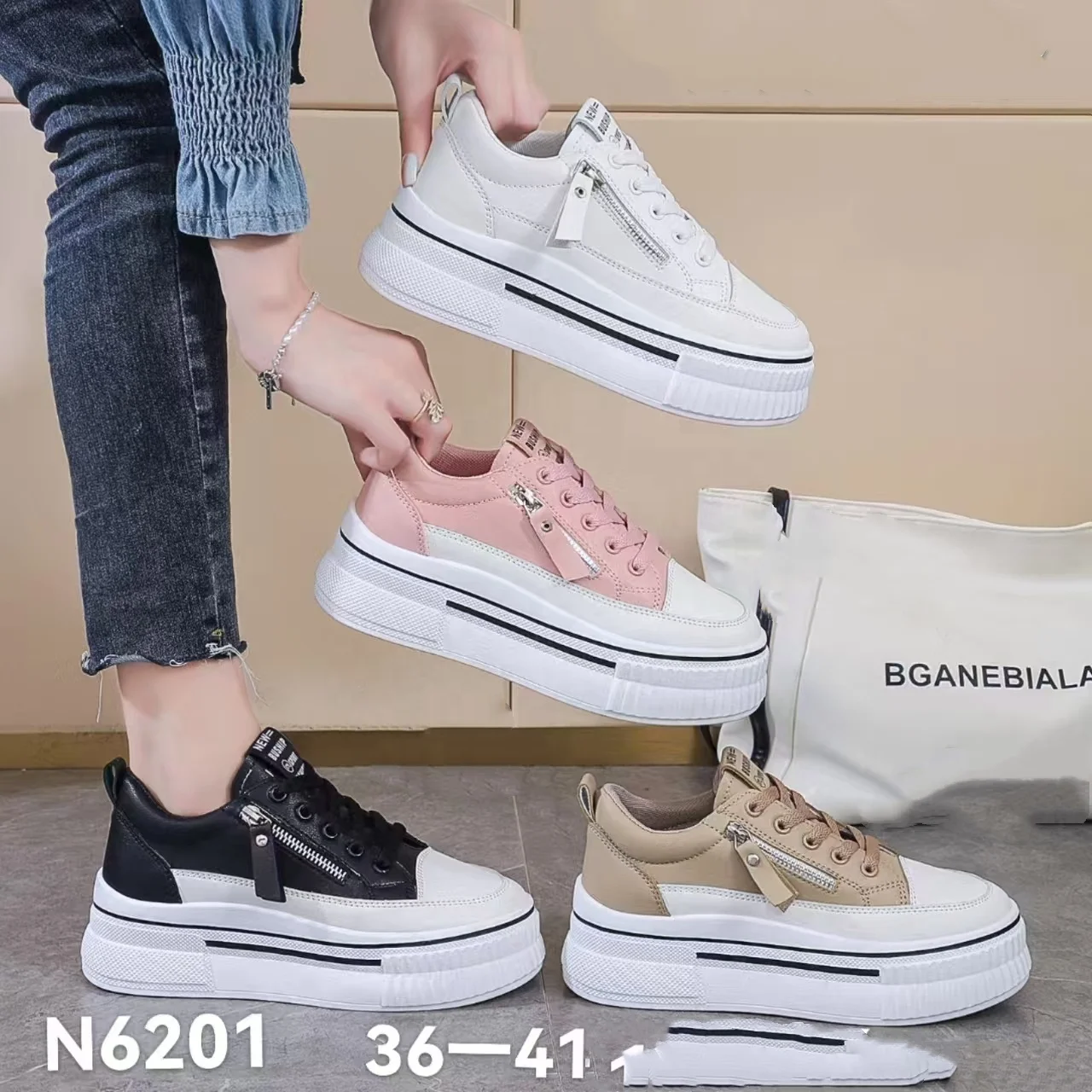 Height Increasing Shoes Flat Comfortable Shoes In Spring And Autumn Ladies Shoes