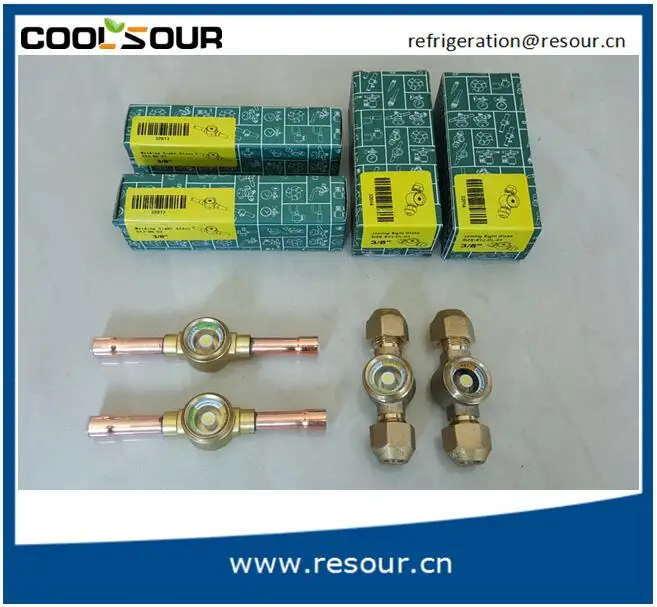 SG series Cheap Price Refrigeration Fittings Brass Oil Level Valve Sight Glass