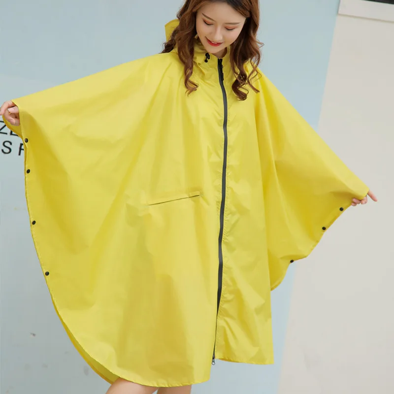 2022 New fashion print cut sleeves waterproof fabric poncho reusable raincoat rain wear for cute young adult