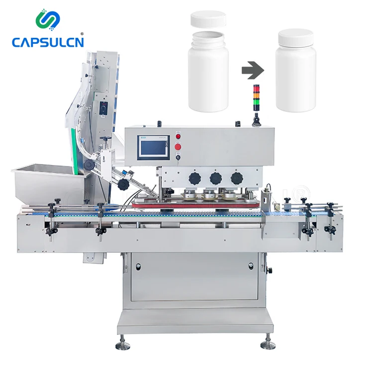 High Quality Automatic Desktop Glass Round Bottles Plastic Square Bottle Capping Machine