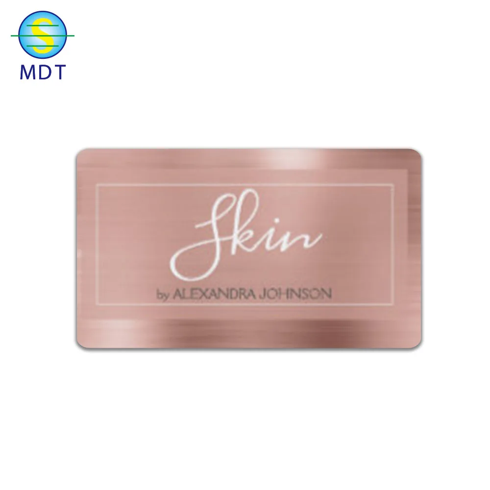 Пластиковая Визитная карточка MDT, металлическая Карточка участника с кодом qre, акция