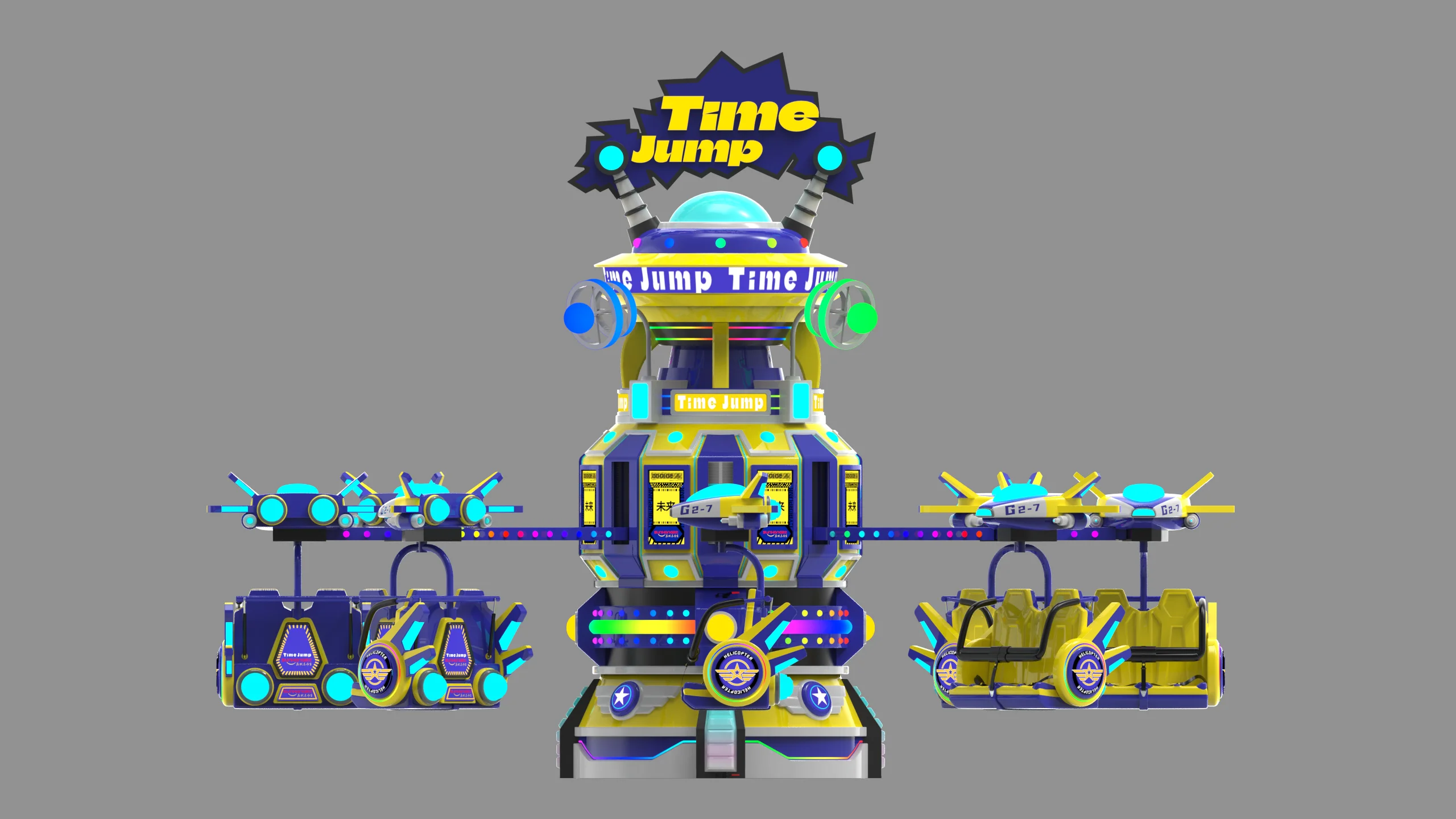 Riding Machines Rising Adventure SPACE TIME JUMP  rides for sales unique product turning up and down and 360 degrees rotation