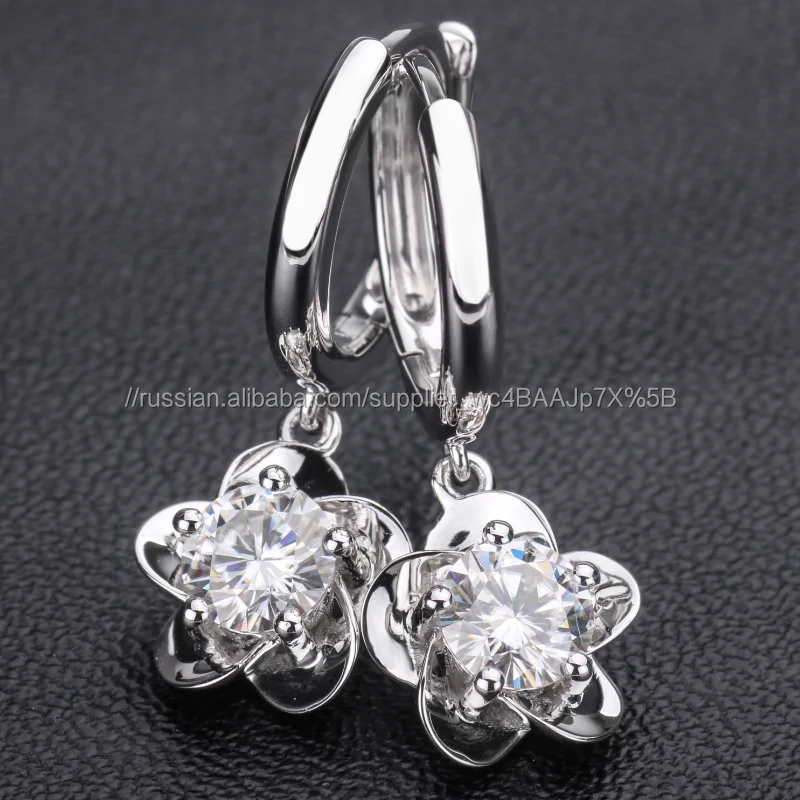  WuZhou Starsgem модные серьги с цветком и