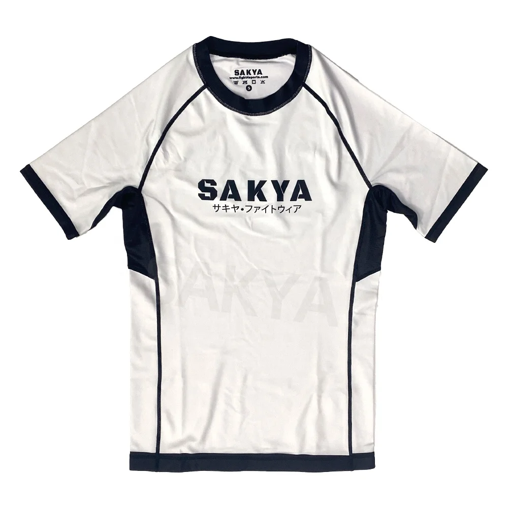 2024 Customized Design Plain MMA Blank Rash Guard BJJ Rash Guard/ Custom Design Made Logo Jiu-Jitsu Rash Guard