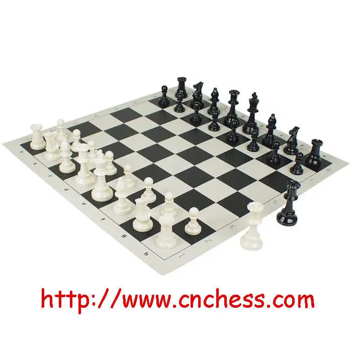 97mm King Classic International Chess Chess Piece Chessboard Chess Bag Including 4 Queens 51CM Chessboard for Party