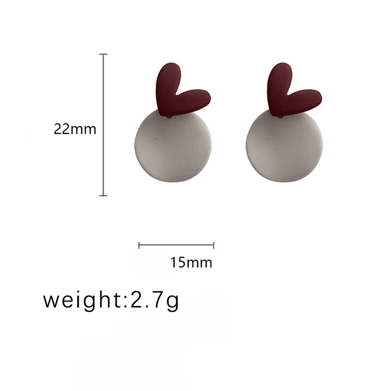 JuHu Fashion Retro Geometric Geometric Acrylic Pendant Earrings Jewelry Drop Earrings