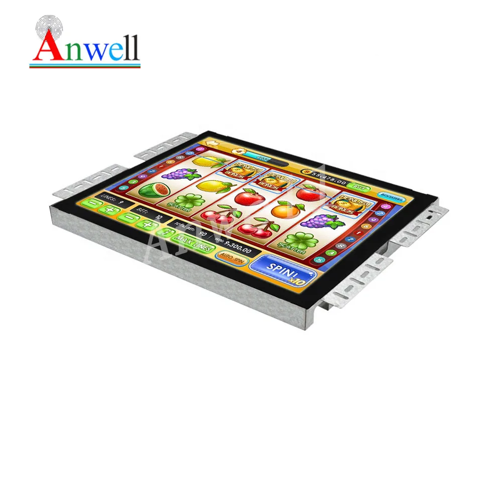 Горшок с золотой открытой рамкой монитор 19 дюймов ИК Сенсорный игровой монитор POG