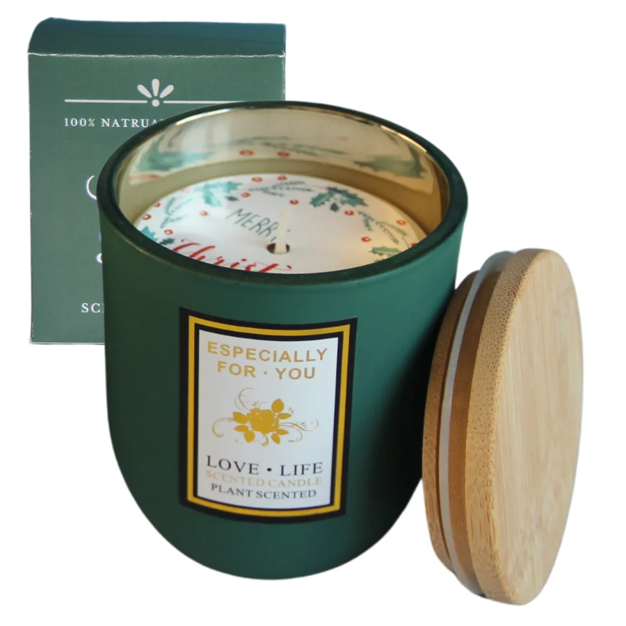 New Design Wholesale Wedding Long Last Frosted Matte Glass Jar Gift Set Soya Wax Private Label Luxury Candles Scented Custom