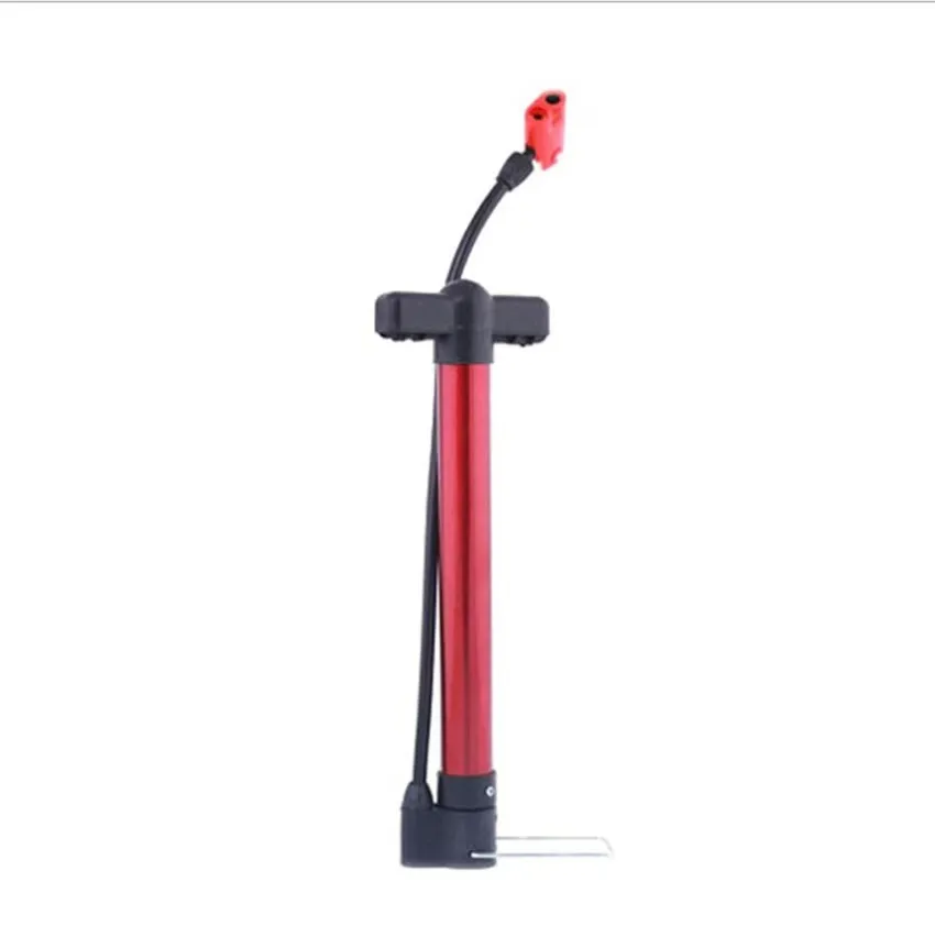 High pressure bicycle pump stainless steel mini portable with hose pump outdoor riding equipment