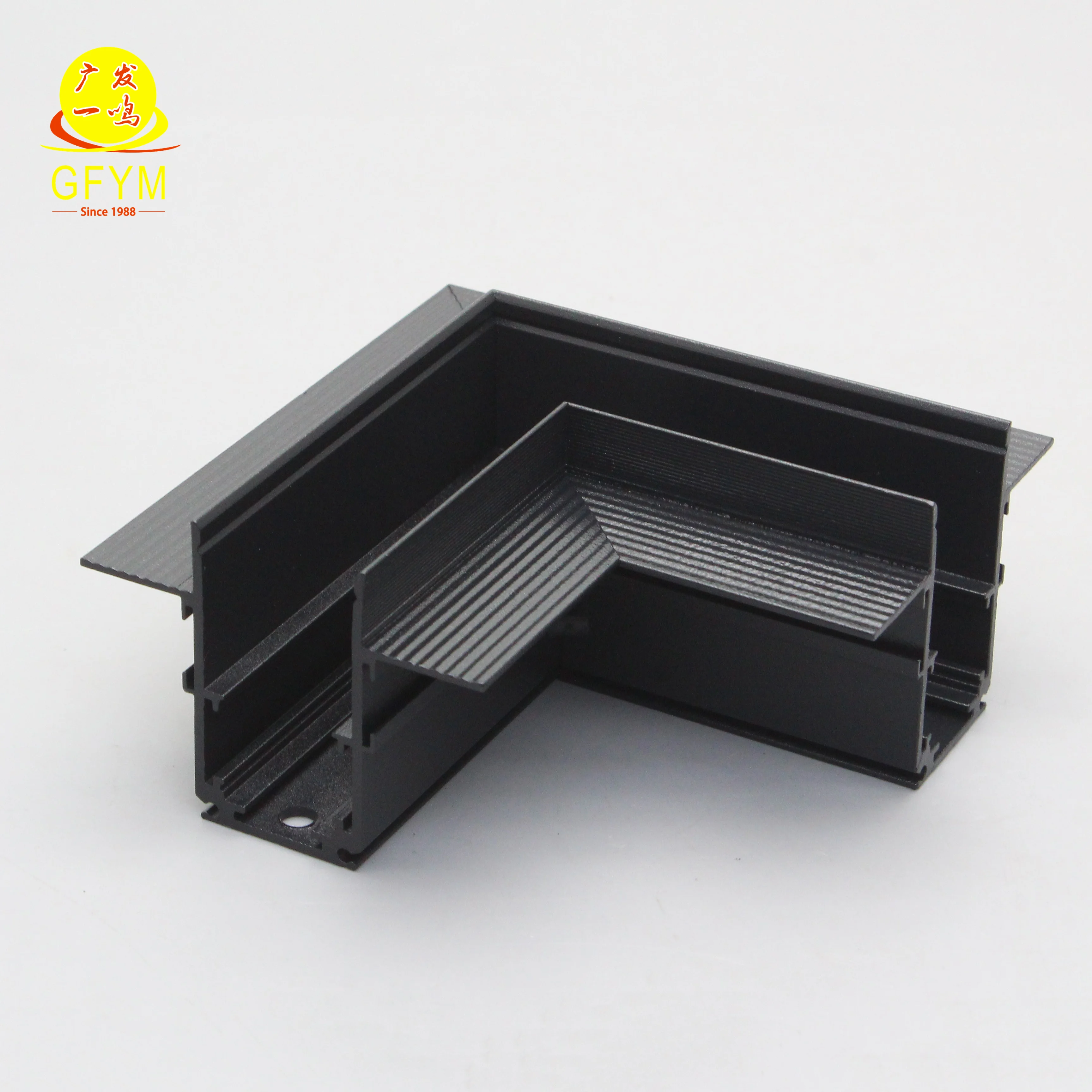 New launch GUANGFA indoor commercial lighting system black 20 concealed connector for Magnetic led track  lights
