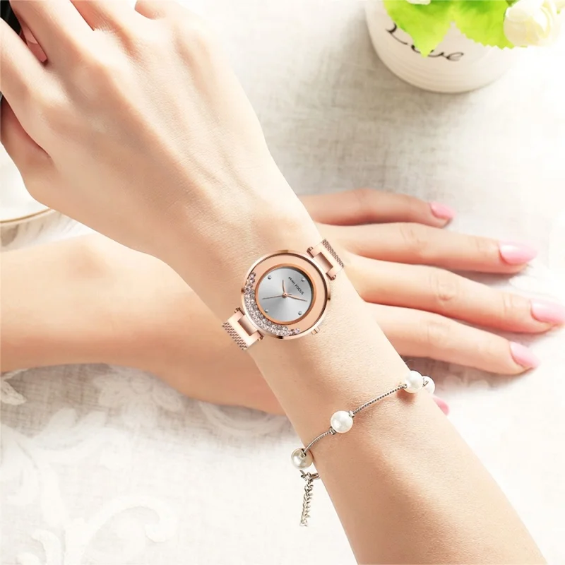 IP rose gold plating quartz watch with big numbers sexy ladies watches with large face women watches