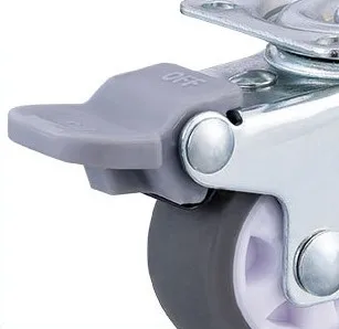 Furniture sofa bed castor 38mm 1.5 inch swivel TPE wheel caster with brake