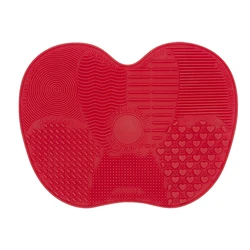 Оптовая продажа, косметический инструмент в форме яблока, силиконовая Кисть для макияжа, инструмент для очистки, Кисть для макияжа, коврик для мытья