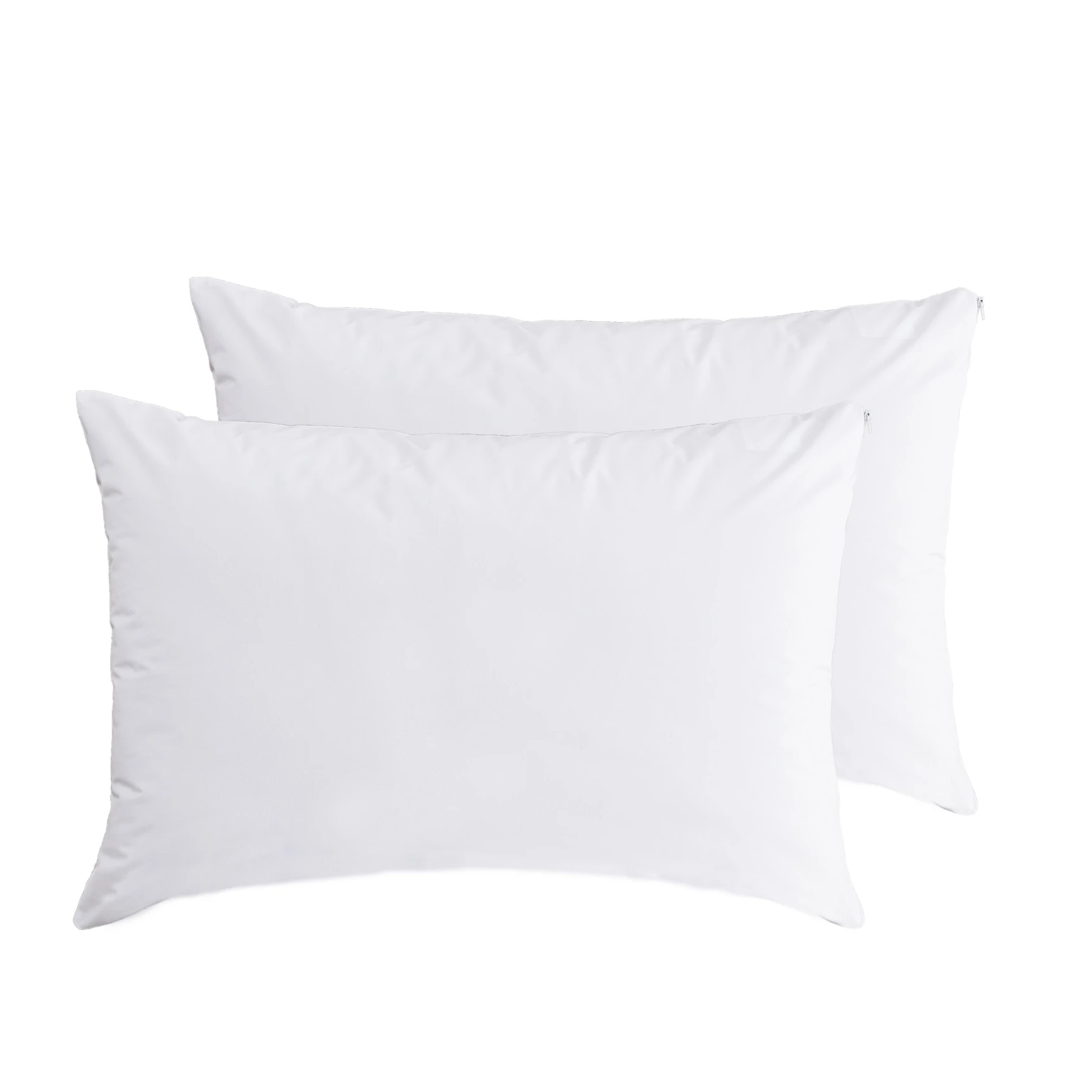 Washable White Zipper Style Pillow Cover Protector Waterproof Fabric Brushed Microfibre Pongee Pillow Case