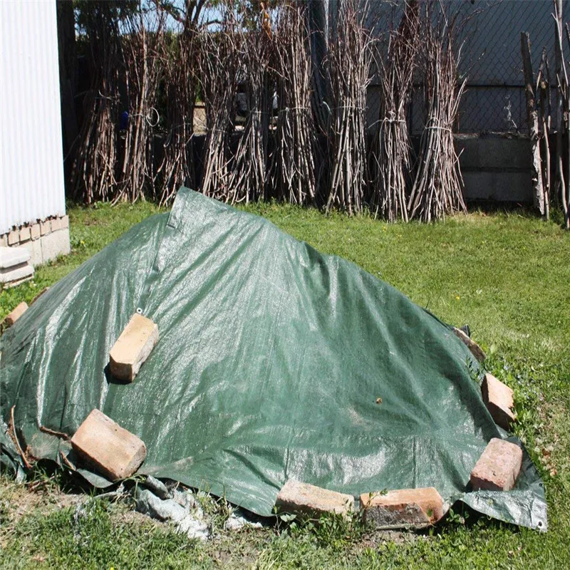 Waterproof Custom PE Car Trailer Cover Fish Pond Tent Tarp Sheet 300GSM Tarpaulin