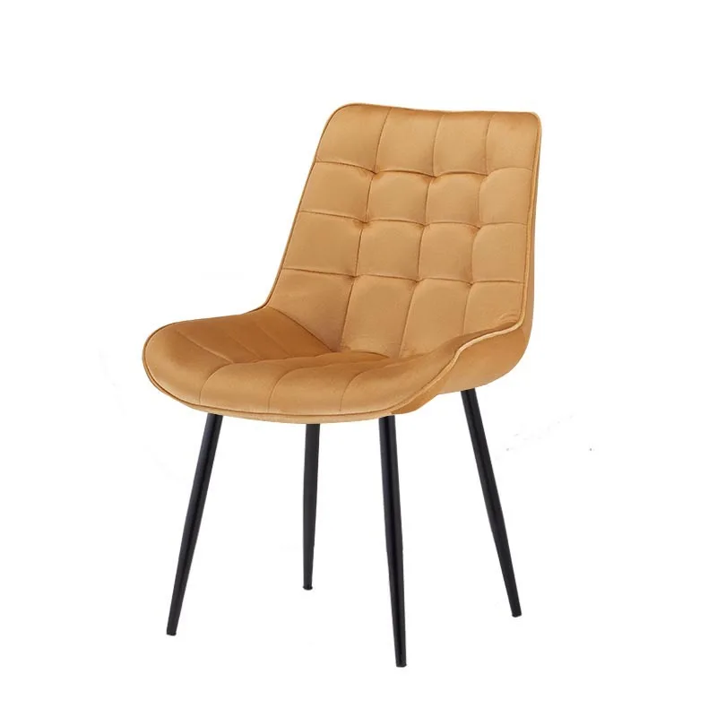 modern luxury simple style nordic italian french dining room furniture new design metal frame leg dining chair for restaurant