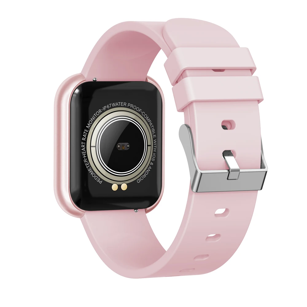 SMA V1 Health Care Smart Watch Mini 1.3-Inch Square Shape 7*24 Heart Rate Call Reminder Smart Watch