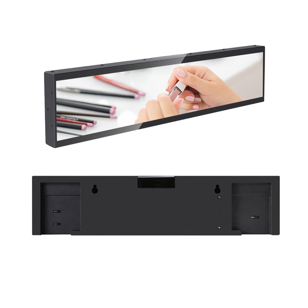 supermarket shelf edge Android Stretched Bar TFT Lcd advertising player Display  Screen