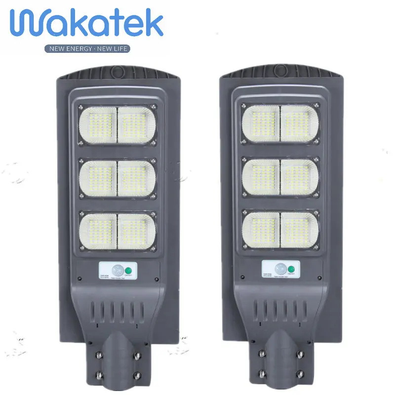 Wakatek освещение светодиодные лампы солнечного сада IP67 на открытом воздухе 120 Вт все в одном с большим количеством люменов умные солнечные панели