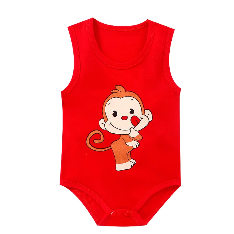 Wholesale Baby Clothes Bodysuit 100% Cotton Romper Short Sleeve Summer Baby Cartoon Jumpsuit Bodysuit