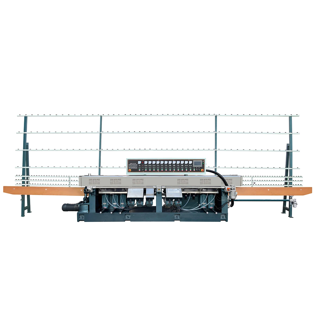 High Precision Accuracy 11 Motor Automatic Straight Edge Line 45 Degrees Sharp Glass Edging Machine