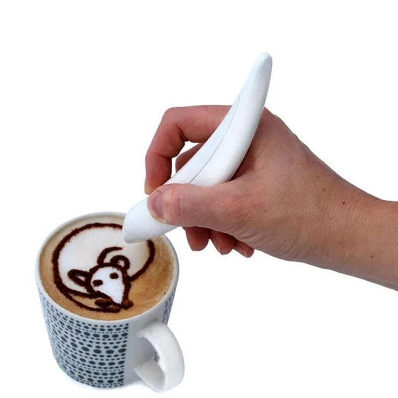 Hot Selling Cake Baking Tools Latte Drawing Pen Electric Flavored Coffee Carving Pen Spice Pen