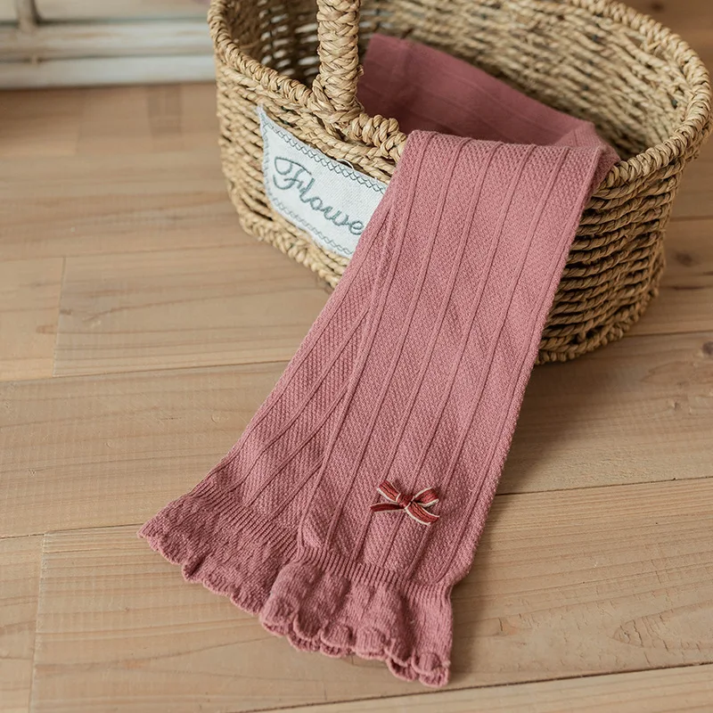 Design Cotton Newborn Polyester Black Baby Girl Ruffle Crew Socks Knee High