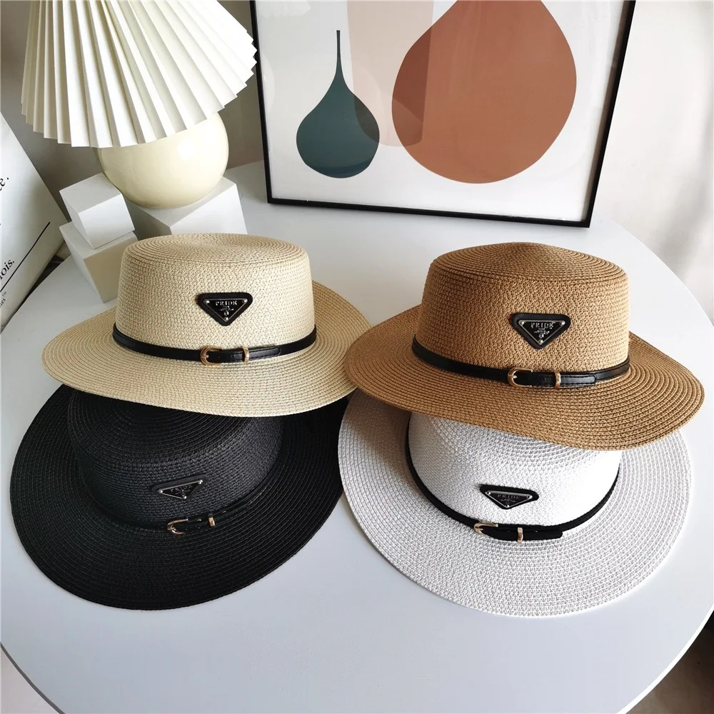 Соломенная шляпа от солнца для мужчин и женщин, шляпа с широкими полями и ремешком, 2021