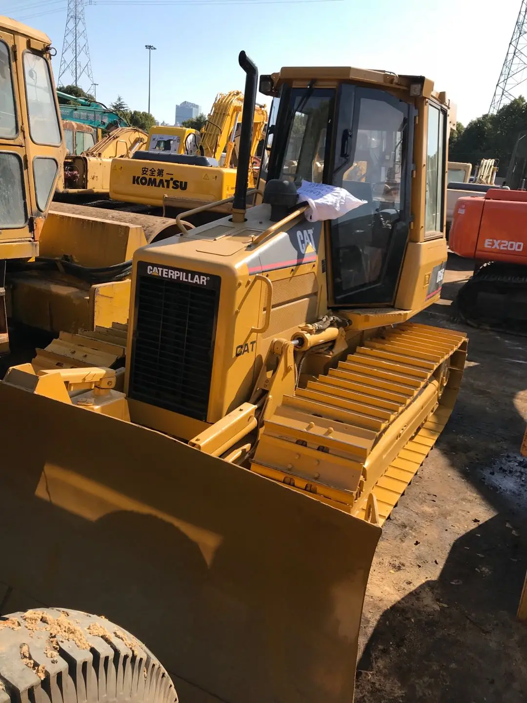 10 тонн Подержанный строительный бульдозер CAT D5G для продажи оригинальный в хорошем состоянии